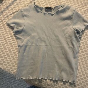 Brandy Melville light blue baby tee